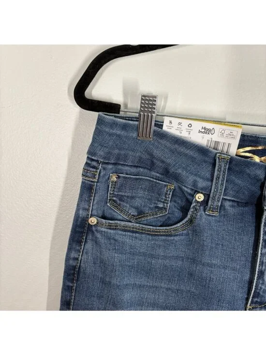 Seven7 Women SZ 8 Alaska Blue Medium Wash Tummy Less High Rise Skinny Jeans NWT - Picture 5 of 14